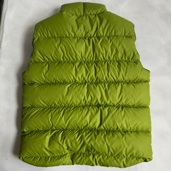 MEC Puffer Vest Sz S Green Blue 85% Down Insulated 2 Front Pockets 1 Inner - Picture 4 of 5
